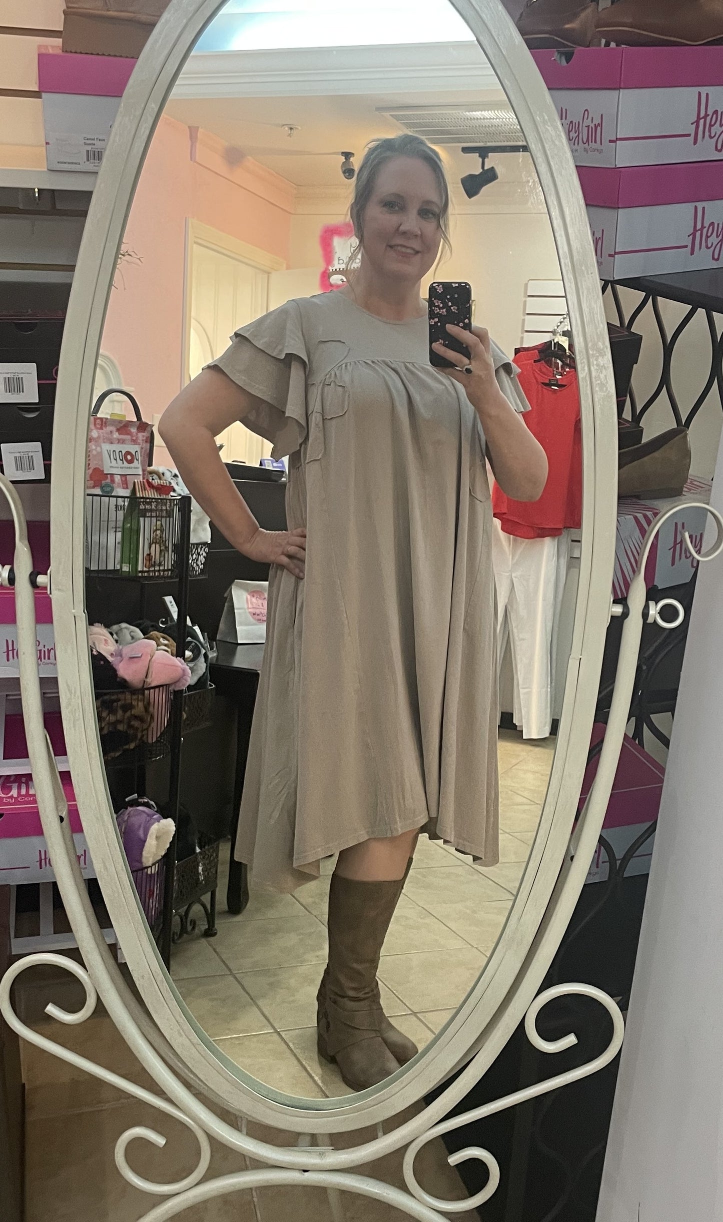 Mushroom Short Sleeve Dress