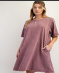 SHORT SLVS COTTON JERSEY DRESS
