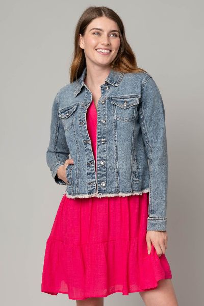 Frayed Denim Jacket