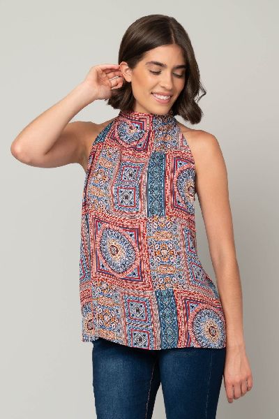 Patchwork Halter Tank