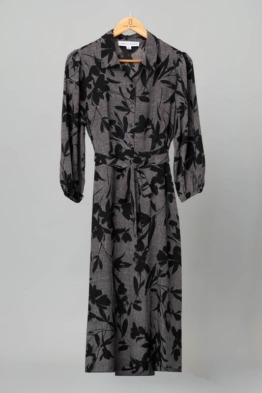 Dress Gray/Black Floral