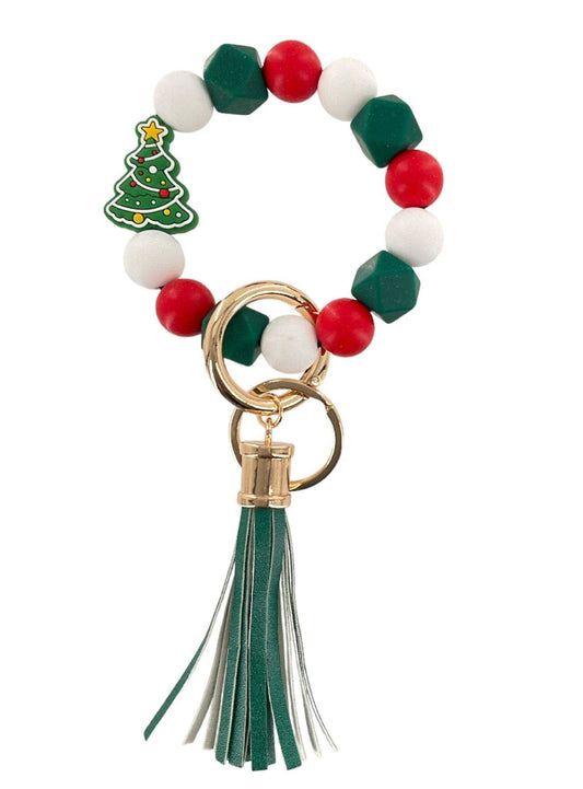 Christmas Keychain Bracelet: Christmas Tree (CT)