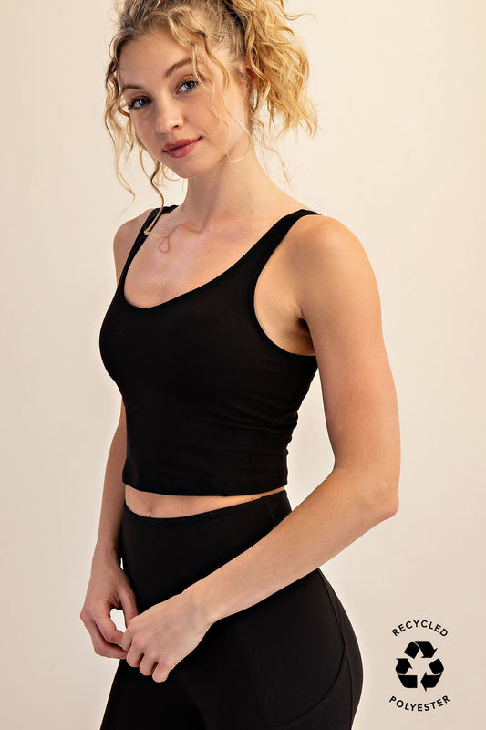 V-Neck Yoga Top w/Padding