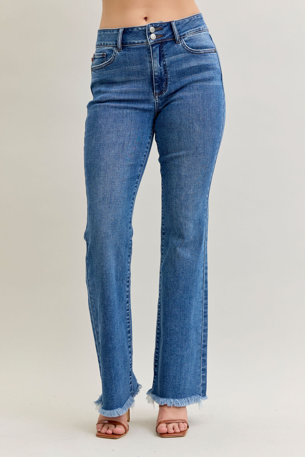 Judy Blue HW Bootcut & Fray 82686