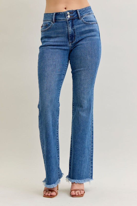 Judy Blue HW Bootcut & Fray 82686