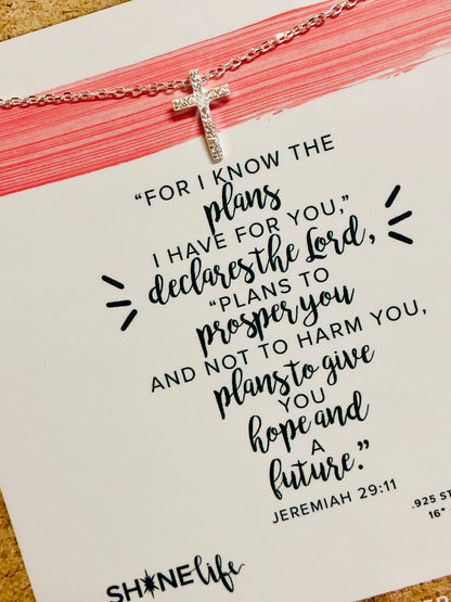 Jeremiah 29:11 Sterling Necklace