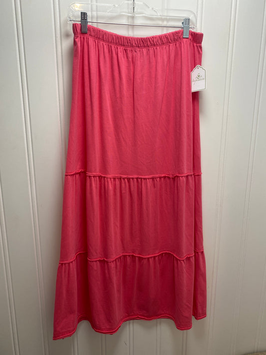 Printed long tiered skirt