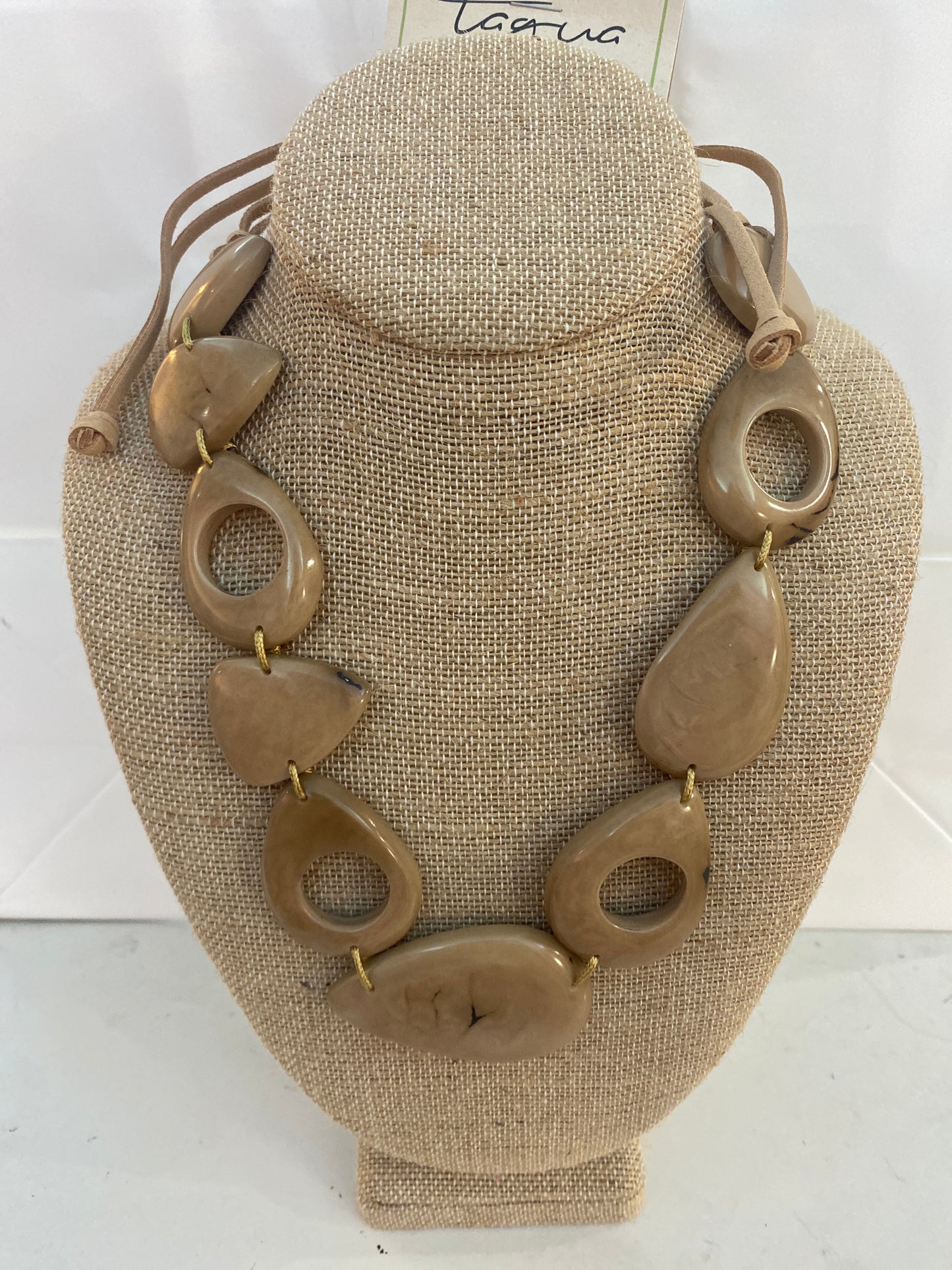 Tagua Necklace Tan