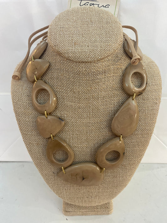Tagua Necklace Tan