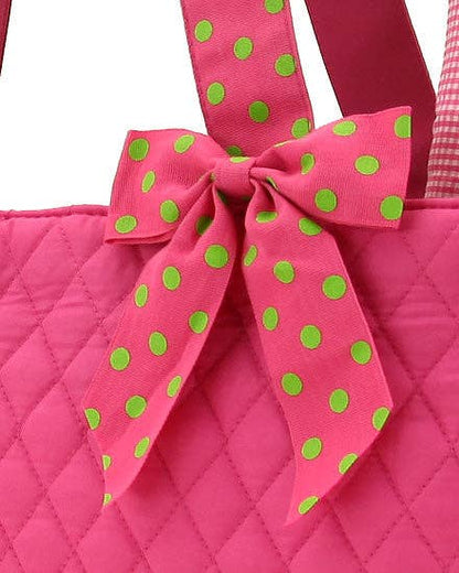 Quilted Solid Diaper Bag: RDBK