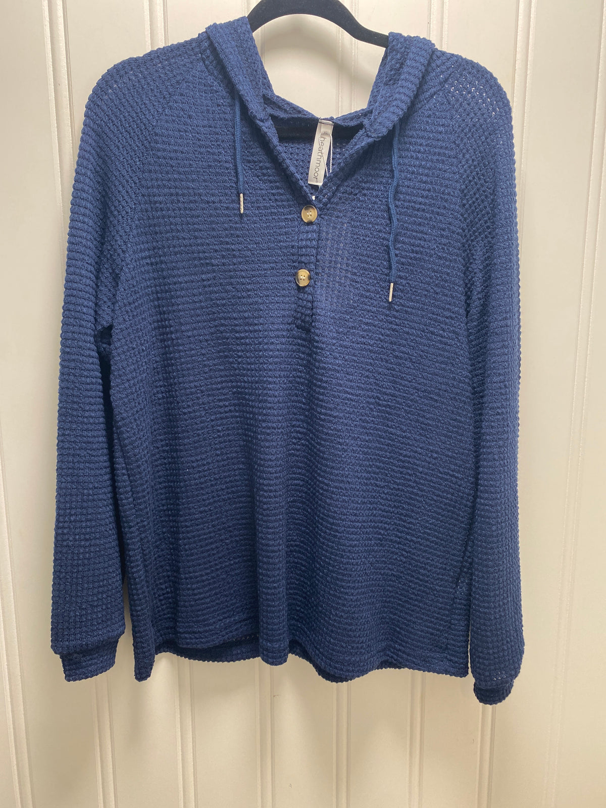Navy Waffle Hoodie