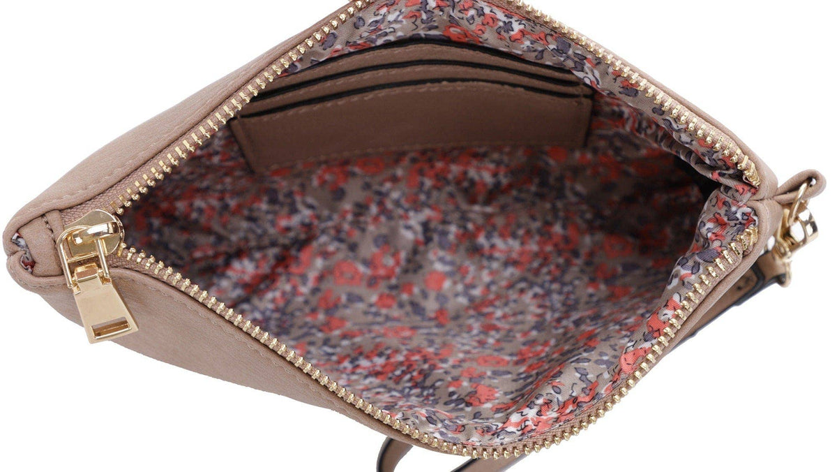 Eliza Front Tassel Pocket 2 in 1 Hobo Shoulder Bag S: Mauve