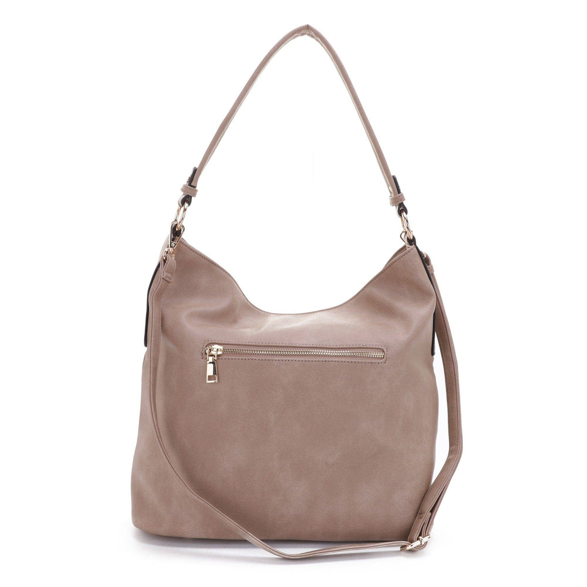 Eliza Front Tassel Pocket 2 in 1 Hobo Shoulder Bag S: Mauve