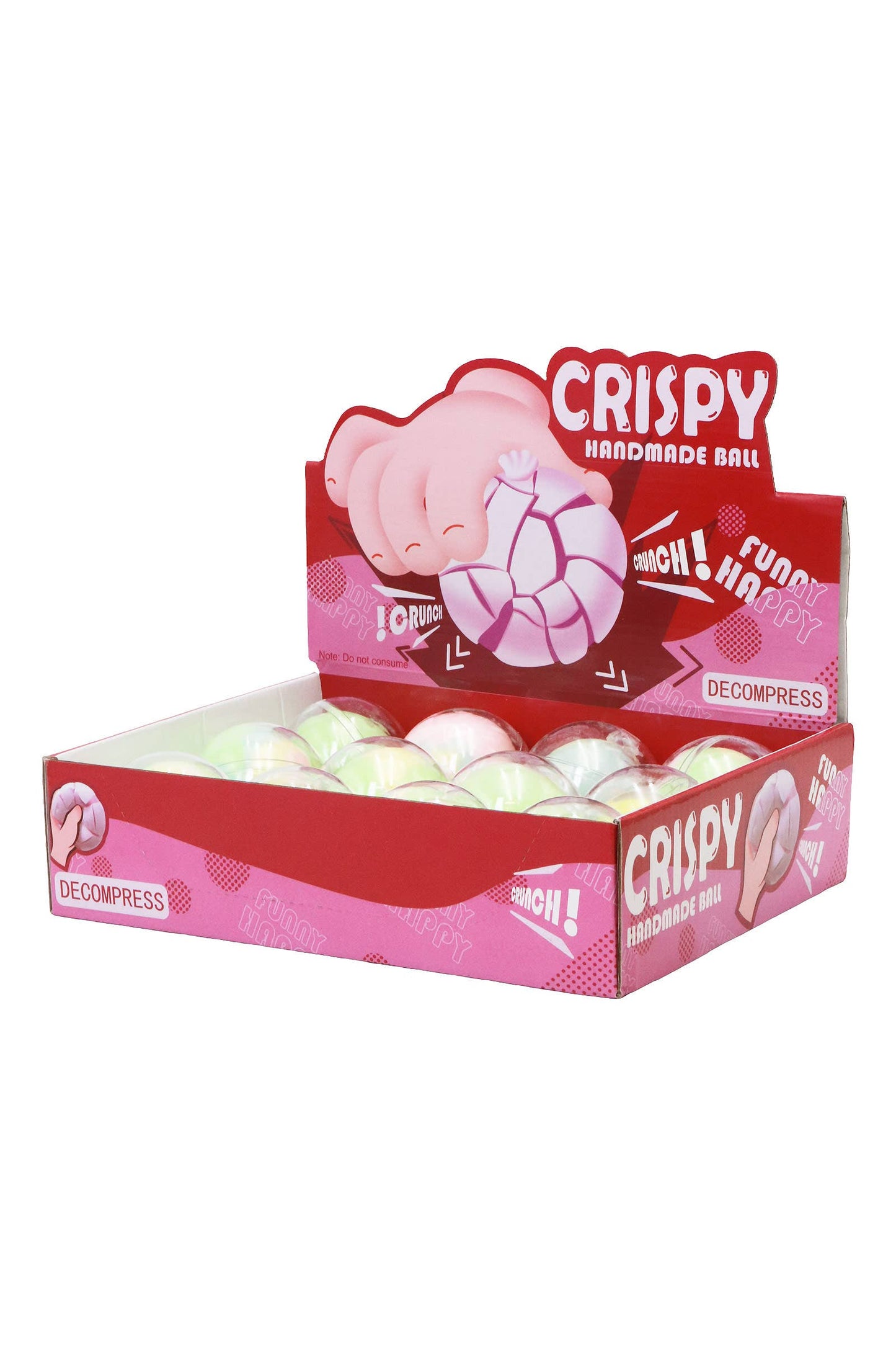 Mini Multicolor Crispy Cracking Clay Squishy Ball