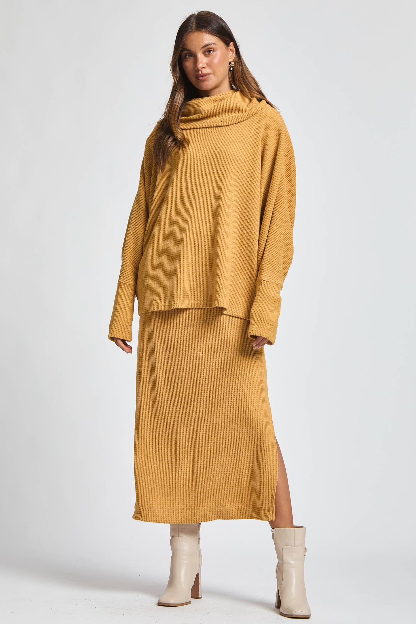 2 Piece Cozy Thermal Layered Set: Wine / S