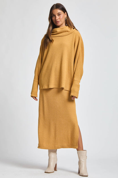 2 Piece Cozy Thermal Layered Set: Wine / S