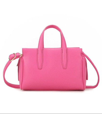 Antonia 3 Compartment Satchel/Crossbody Bag: Black