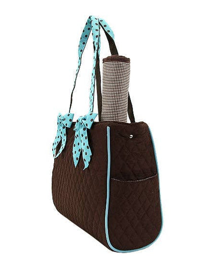 Quilted Solid Diaper Bag: RDWH