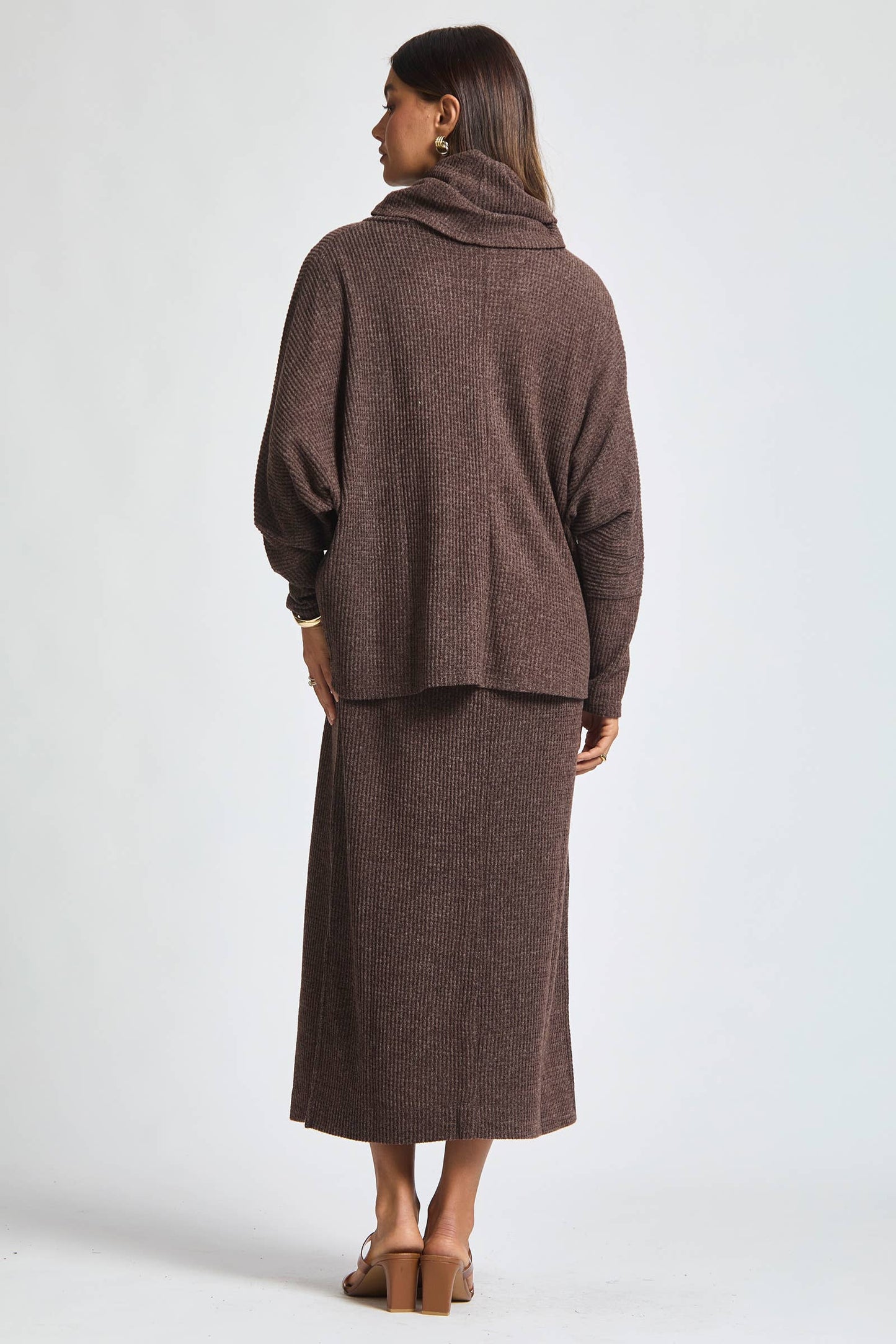 2 Piece Cozy Thermal Layered Set: Wine / M