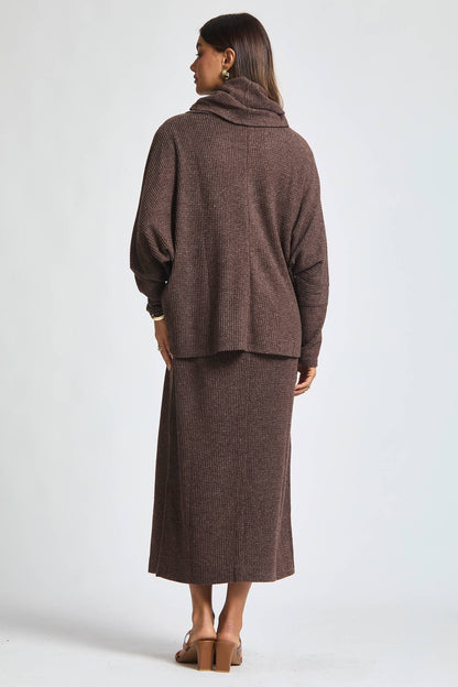 2 Piece Cozy Thermal Layered Set: Wine / M