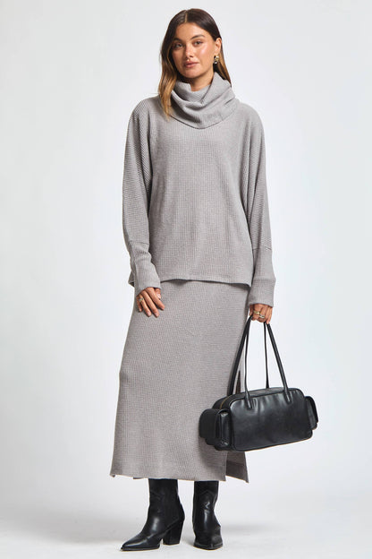 2 Piece Cozy Thermal Layered Set: Wine / M