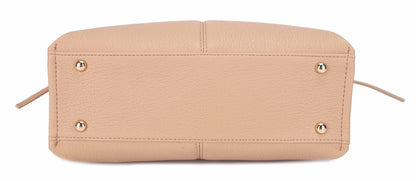 Bonnie Satchel/Crossbody Bag With Ribbon Detail: Stone