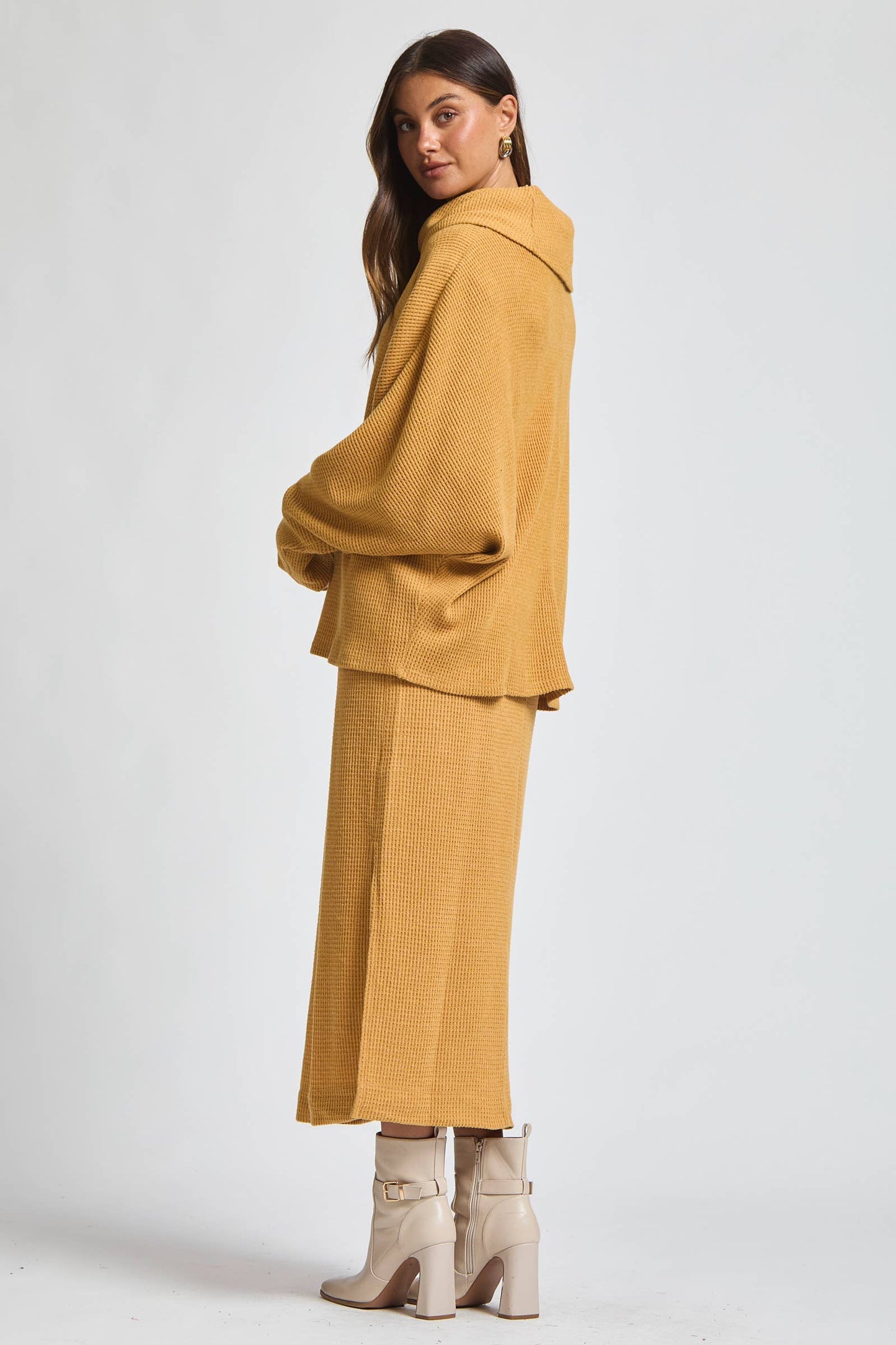 2 Piece Cozy Thermal Layered Set: Wine / M