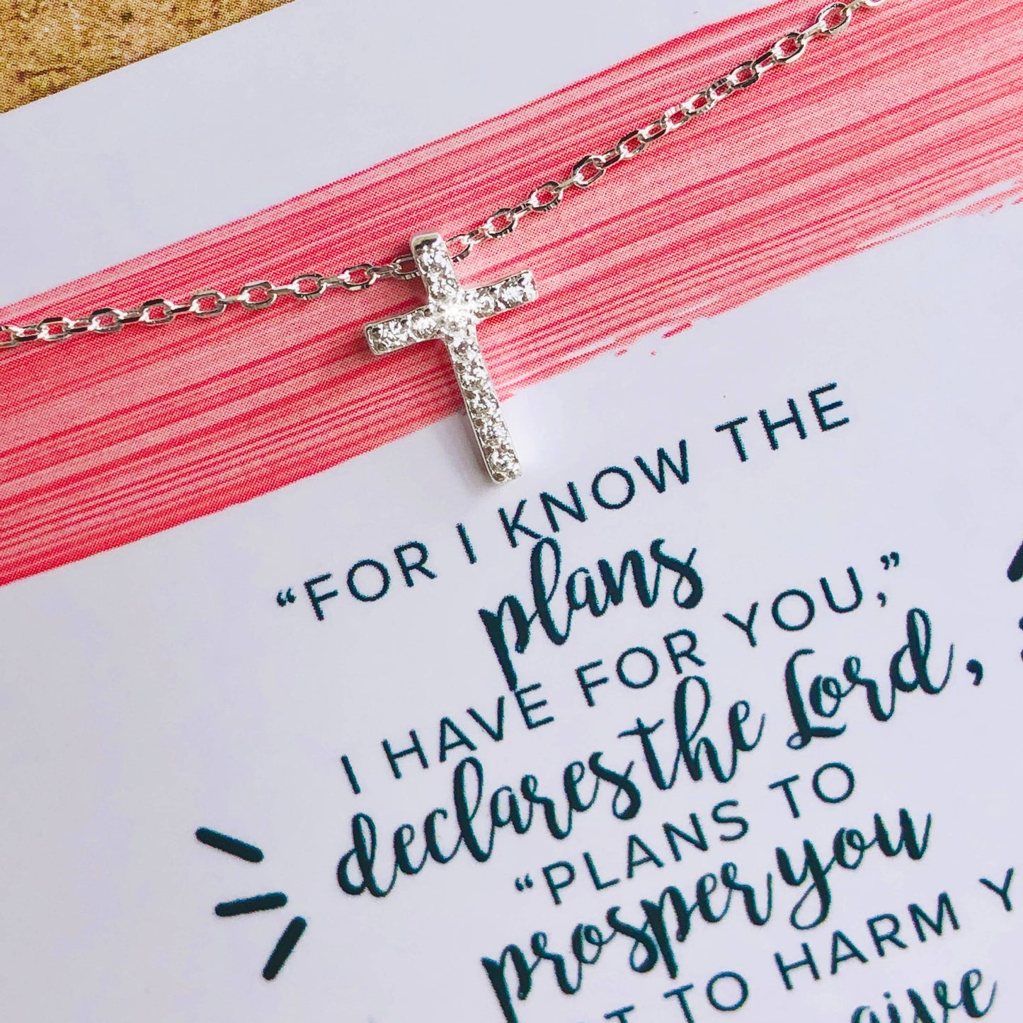 Jeremiah 29:11 Sterling Necklace