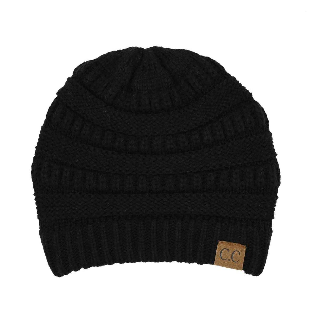 HAT20A Olivia Classic Knit Beanie: Navy