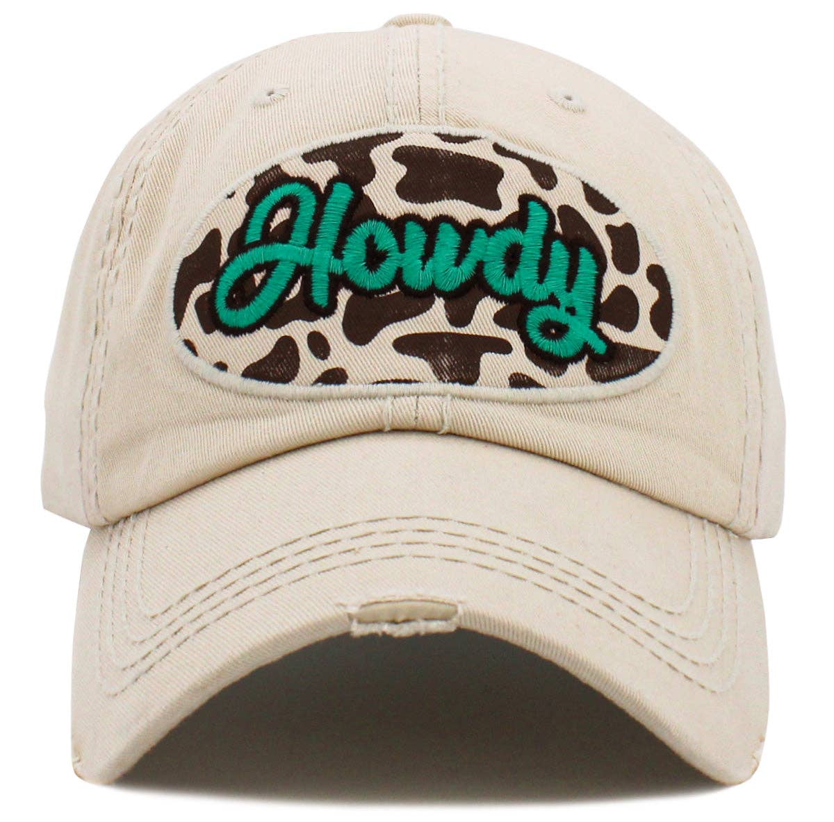 KBV1495 Howdy Washed Vintage Ballcap: Hot Pink