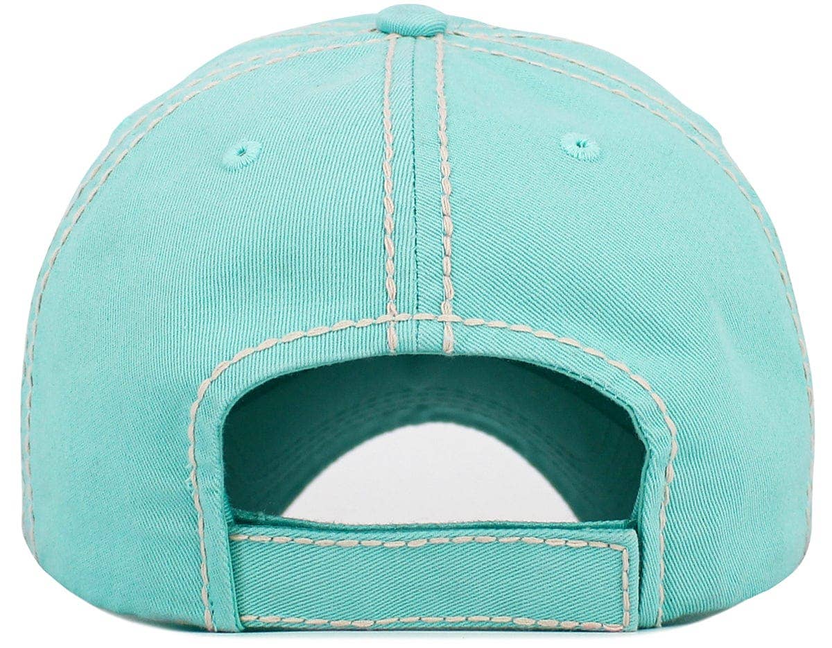 KBV1637 MAMA Vintage Baseball Cap: Hot Pink