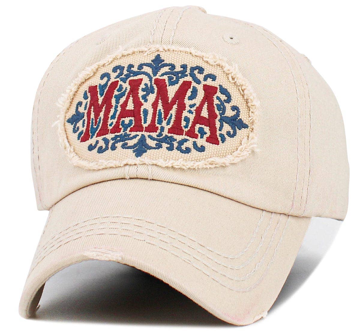 KBV1637 MAMA Vintage Baseball Cap: Hot Pink