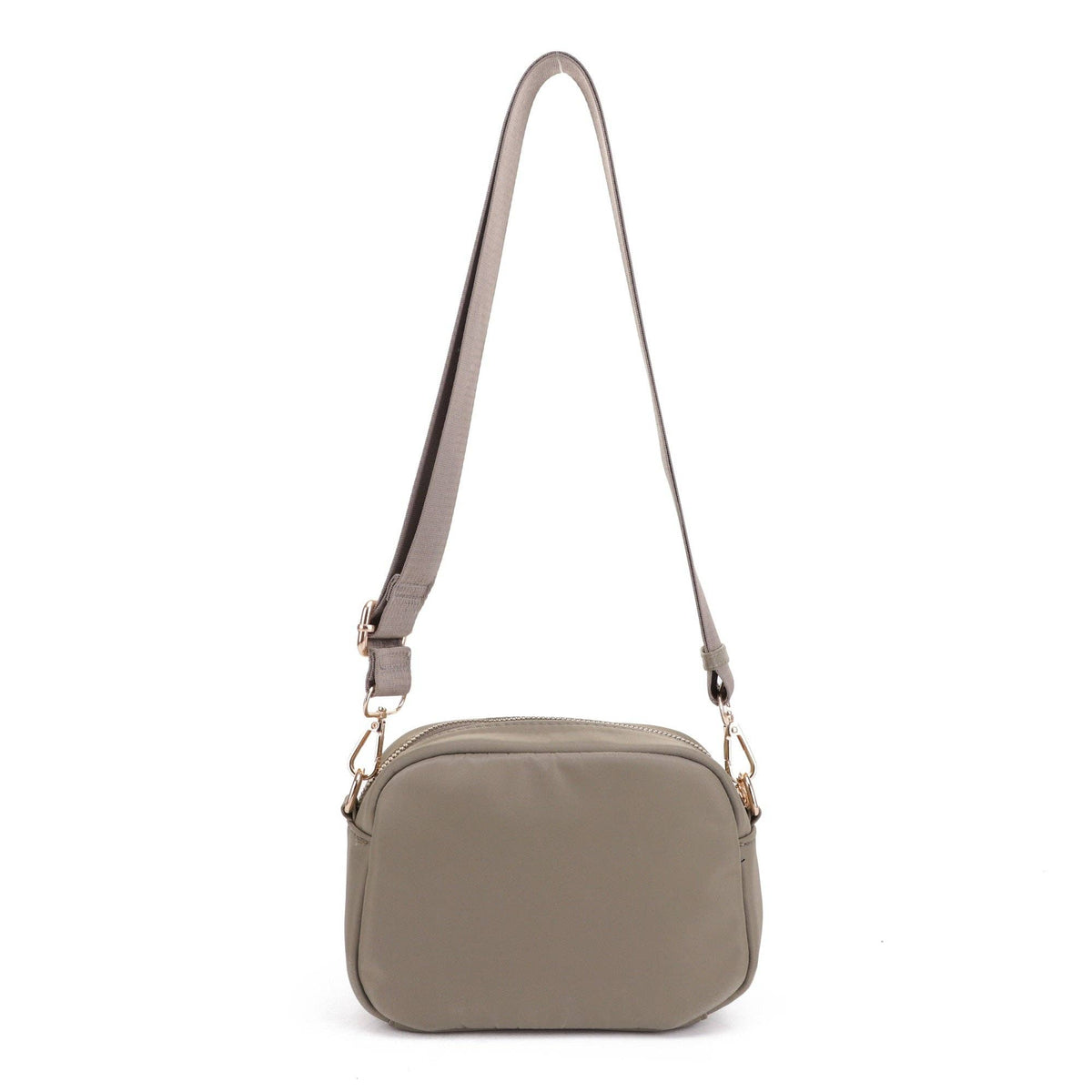 Angela Quilted Crossbody Bag: Red