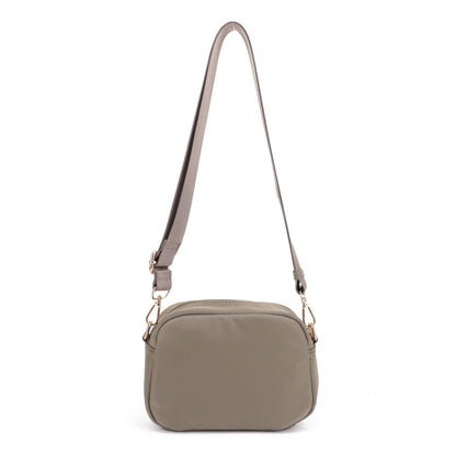 Angela Quilted Crossbody Bag: Red