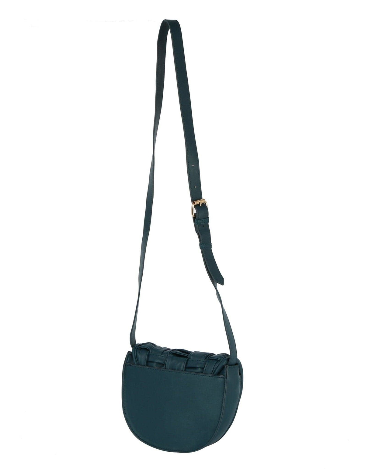 Yasmin Woven Leather Women's Crossbody Bag: Gray