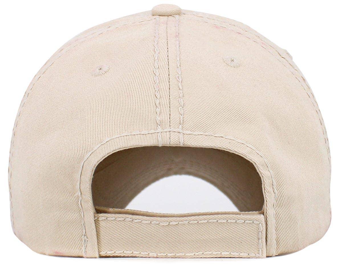KBV1637 MAMA Vintage Baseball Cap: Hot Pink