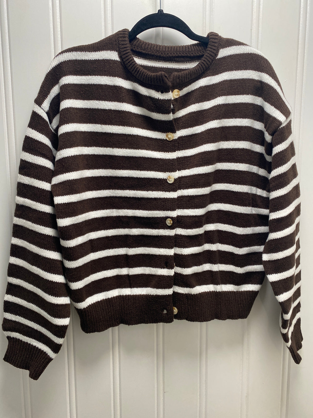 Dalouche Chocolate with White Stripes Sweater