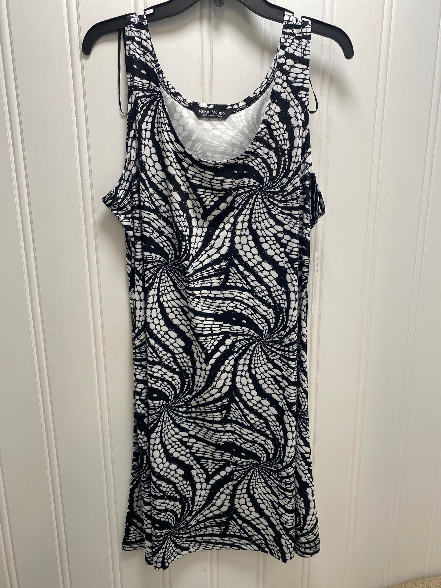 Black & White Printed Tank Dress