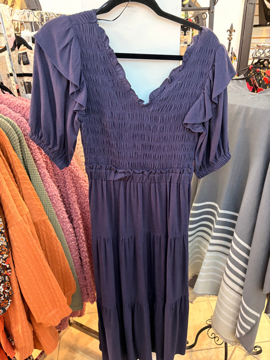 Umgee Navy Blue Long Dress