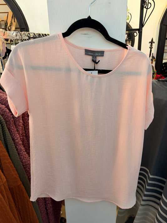 Pink Short Sleeve Top