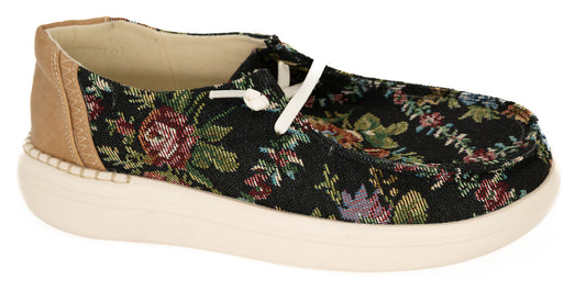 Corky's Kayak 2 Black Brocade Floral