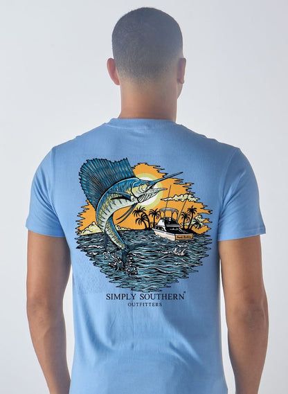 Simply Southern Men's SailFish T-shirt