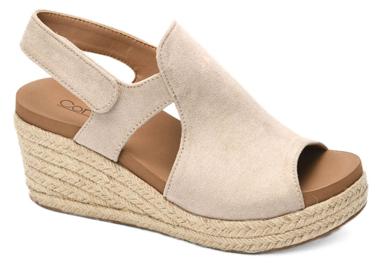 Corky's Pose Sand Faux Suede