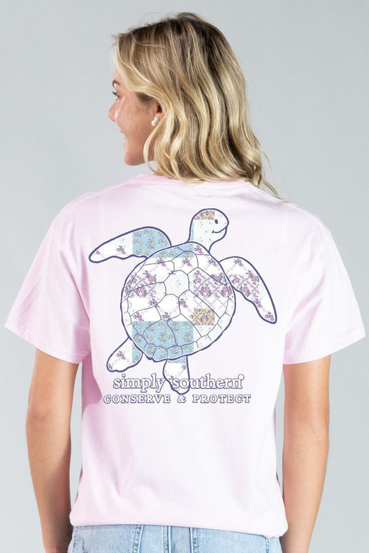 Simply Southern Sea Turtle Patch T-Shirt