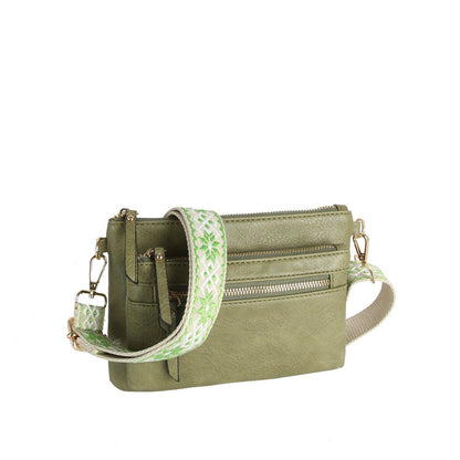 Melissa Crossbody With Guitar Strap: Denim