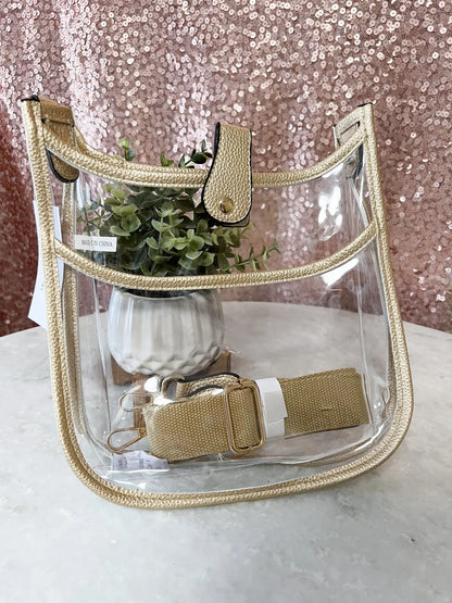 Game day Clear crossbody Bag: White