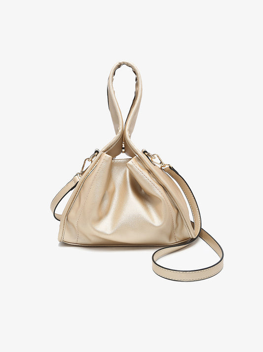 Champagne Melina Convertible Crossbody Wrist Bag