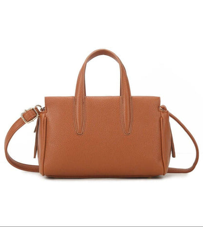 Antonia 3 Compartment Satchel/Crossbody Bag: Black