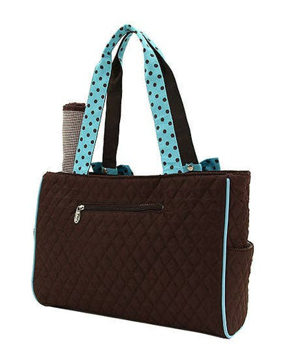 Quilted Solid Diaper Bag: RDWH