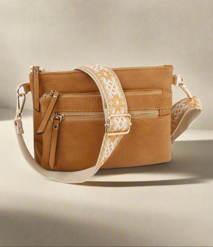 Melissa Crossbody With Guitar Strap: Denim